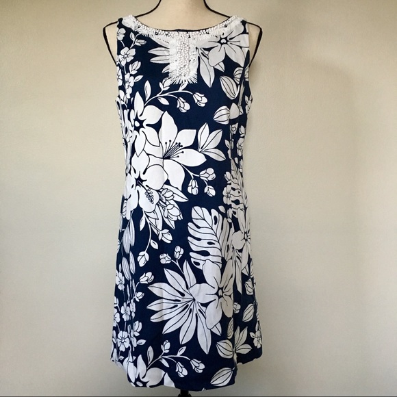 Tommy Bahama Dresses & Skirts - TOMMY BAHAMA Floral Dress with white details